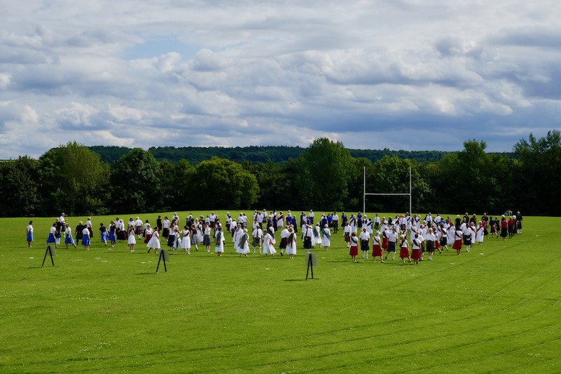 A field of dancers